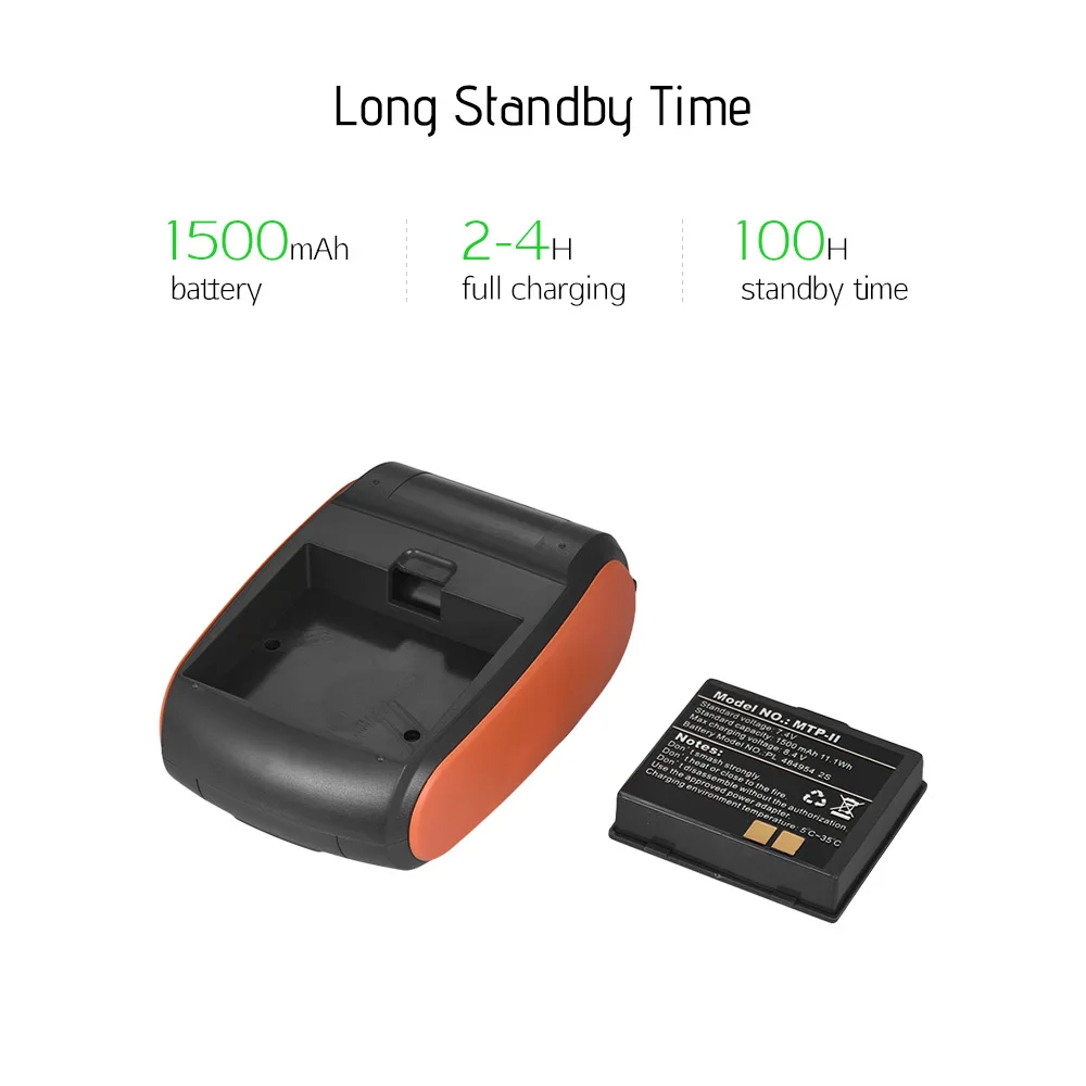 PT210 Portable 2 Inch Mini Thermal Receipt Printer Wireless Bluetooth Pocket 58mm Bill Printer For Mobile Android IOS Windows